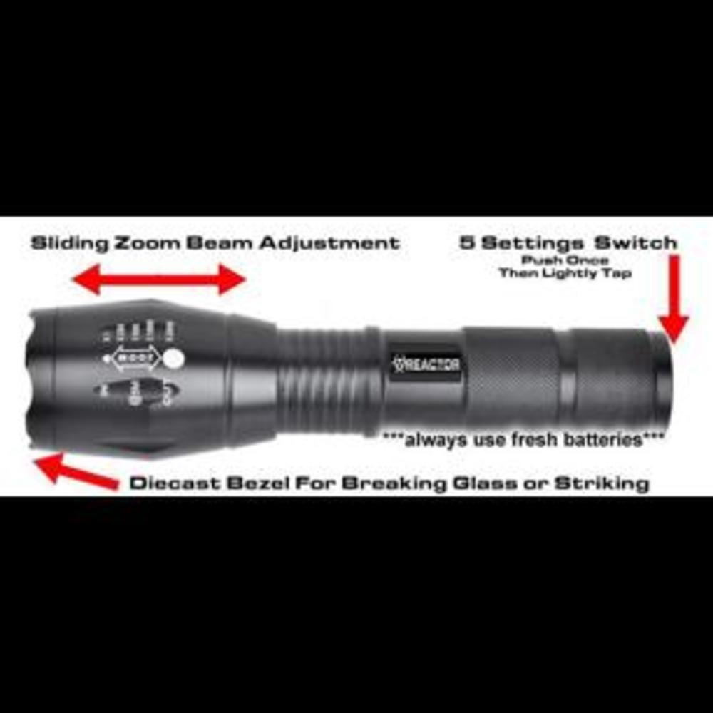 HAWK X800 FLASHLIGHT REACTOR EXTREME BLACK SHADOW * IN STOCK NOW * FREE SHIPPING